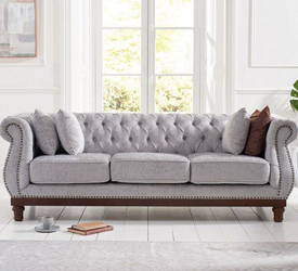 The Grey Plush Chesterfield