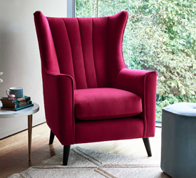 Two Tone Wing Chair