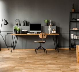 Retro Rustic Wood Desk