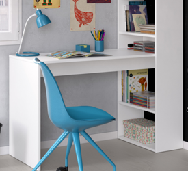 Classic White Study Desk