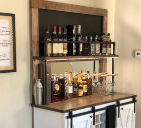 Rustic beverages bar Cabinet