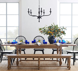 Cottage style dining table