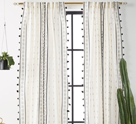 Geometric Tassel Curtains