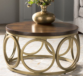 Brass coffee table 