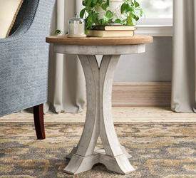 Tripod end table