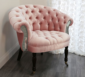 Coral Pink Chair