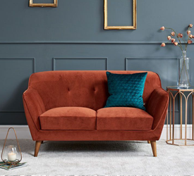 Rusty Orange Sofa